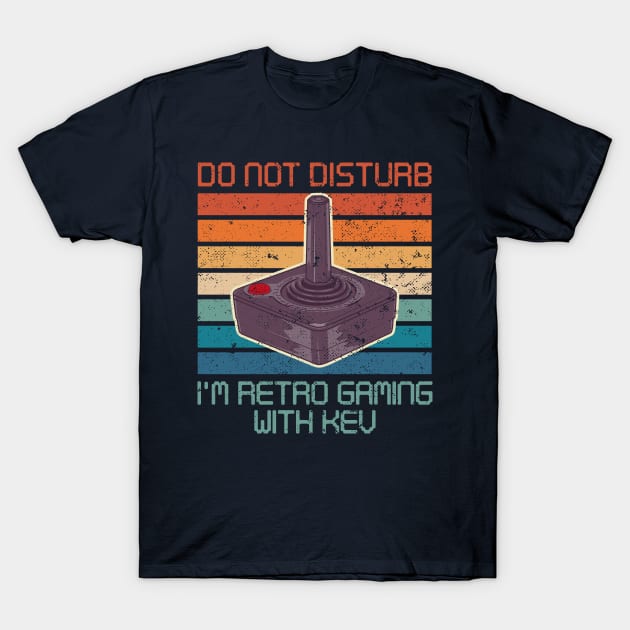 Do not disturb i'm retro gaming with Kev Classic Retro Sunset T-Shirt by Bubsart78